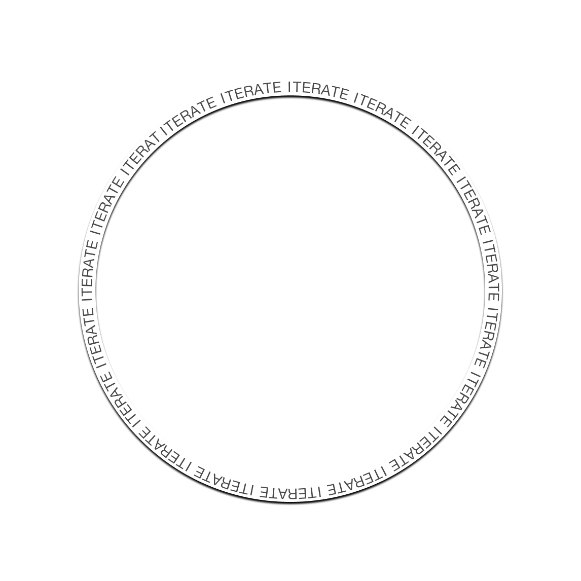 Circular iterative pattern
